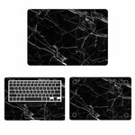 Black Marble Grain Skin Laptop Sticker for Apple Macbook