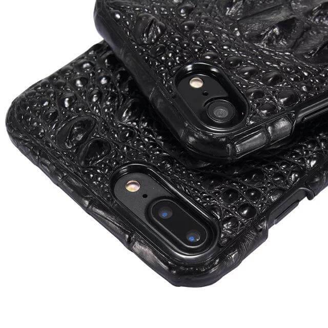 Luxury 3D Crocodile Skin Leather Case for iPhone Models - Image 0