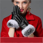 Women Genuine Rabbit Fur Gloves