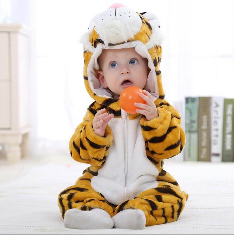 Tiger Cartoon Jumpsuit for babies