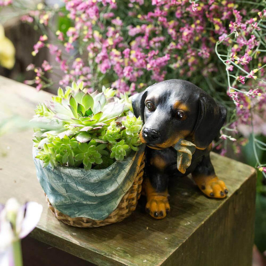 Lovely Shepherd Decorative Flower Pot - Image 2