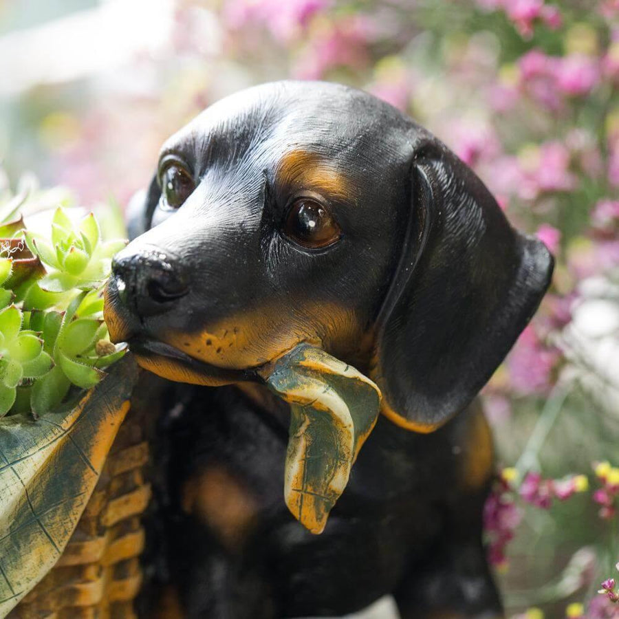 Lovely Shepherd Decorative Flower Pot - Image 1