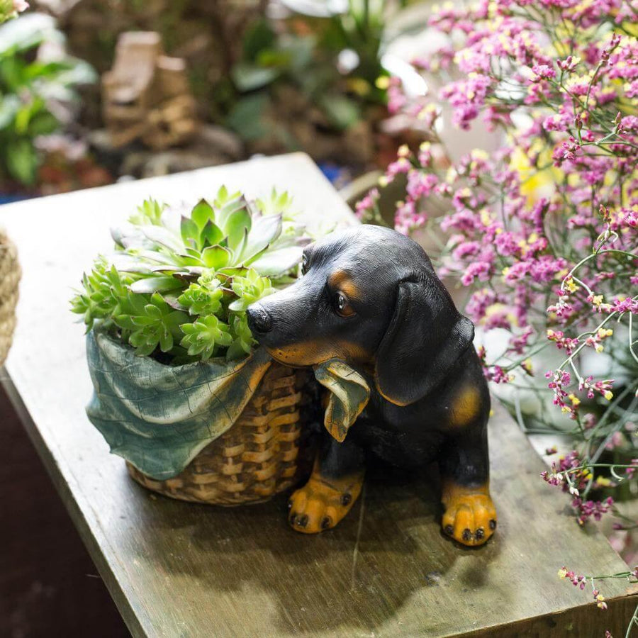 Lovely Shepherd Decorative Flower Pot - Image 4