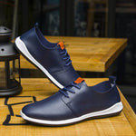 Luxury Breathable Men Casual Leather Shoes - MaviGadget