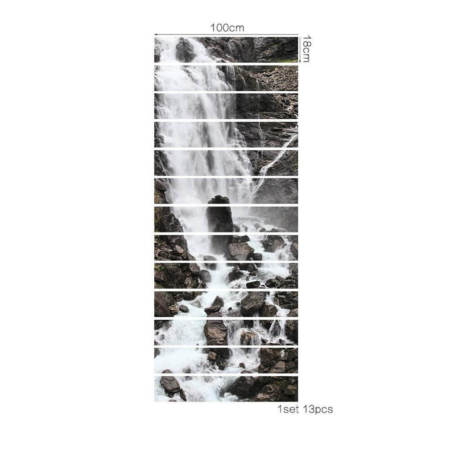 3D Stair Waterfall Sticker - Image 4
