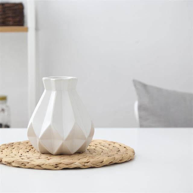 Modern Europe Brief Matt Diamond Porcelain Ceramic Vase - Image 26