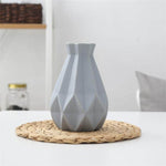 Modern Europe Brief Matt Diamond Porcelain Ceramic Vase - MaviGadget