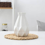 Modern Europe Brief Matt Diamond Porcelain Ceramic Vase - MaviGadget