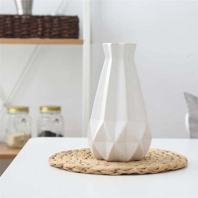 Modern Europe Brief Matt Diamond Porcelain Ceramic Vase - Image 28
