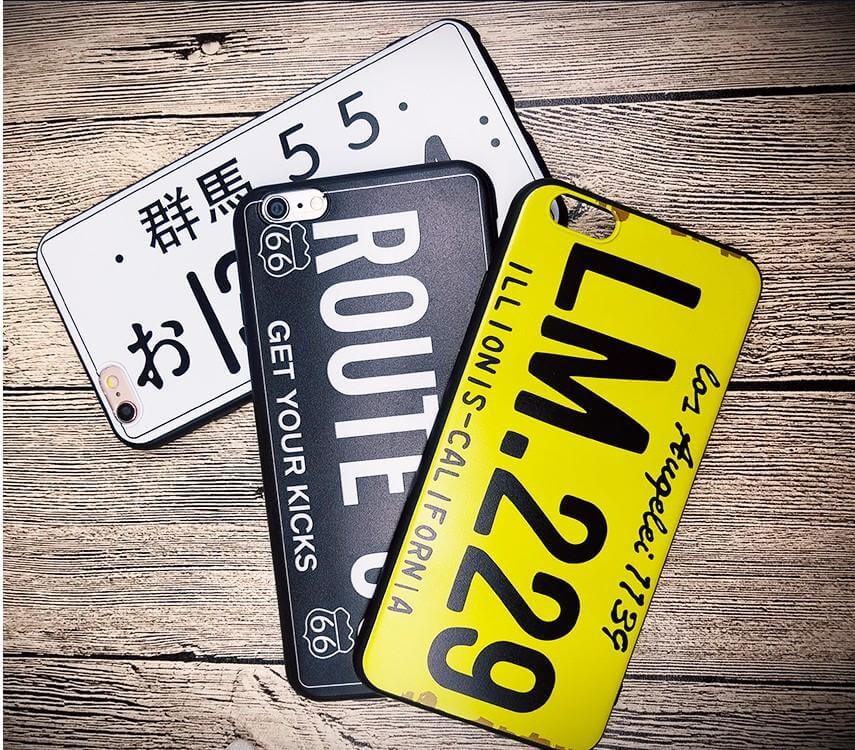 Fashion License Plate Pattern Phone case For Iphone Models - Image 0