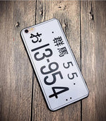 Fashion License Plate Pattern Phone case For Iphone Models