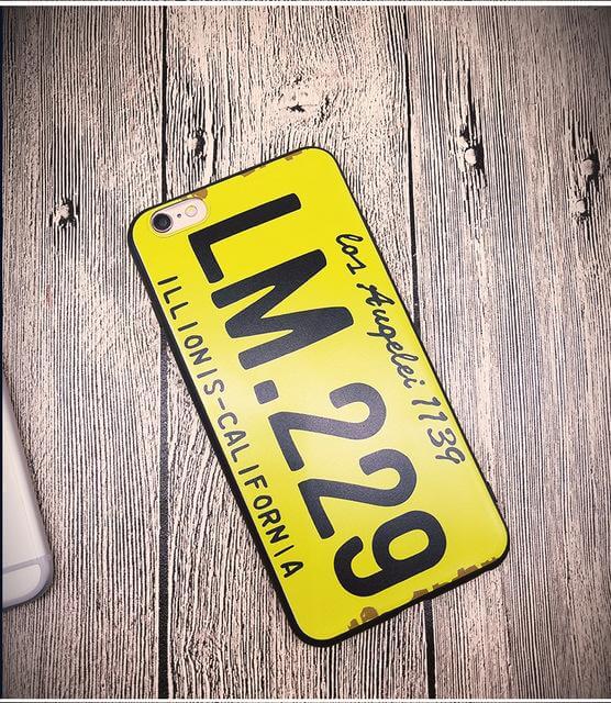 Fashion License Plate Pattern Phone case For Iphone Models - Image 1