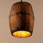 Stylish Designer's Wooden Barrel Art Pendant Lights Lamps - MaviGadget