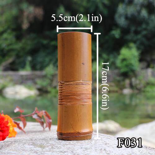 Japanese Handmade Bamboo Flower Vase - Image 1