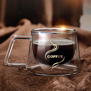 Double Glass High Temperature Coffee Cup - Image 0