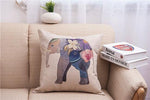 Elegant Elephant Printed Decorative Pillow Cases - MaviGadget