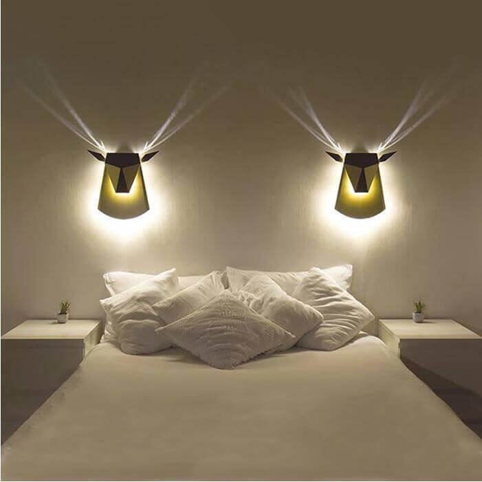 Modern Creative Led Deer Shaped Wall Lamps - Image 0