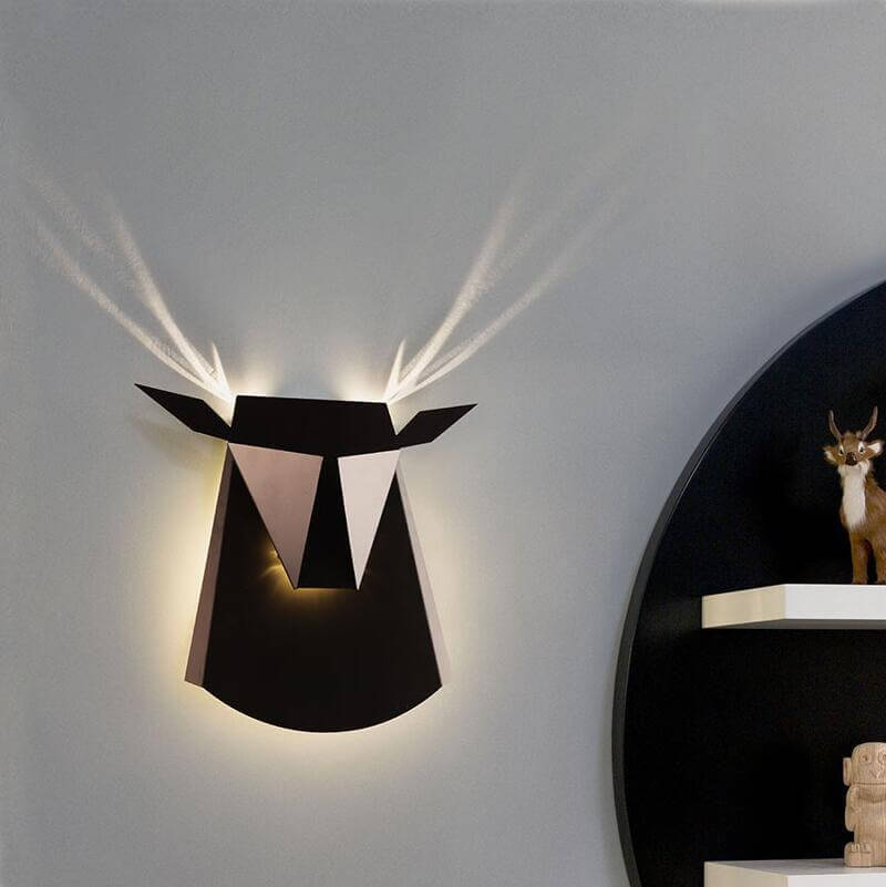 Modern Creative Led Deer Shaped Wall Lamps