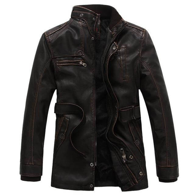 Winter Stylish Leather Jacket - Image 1
