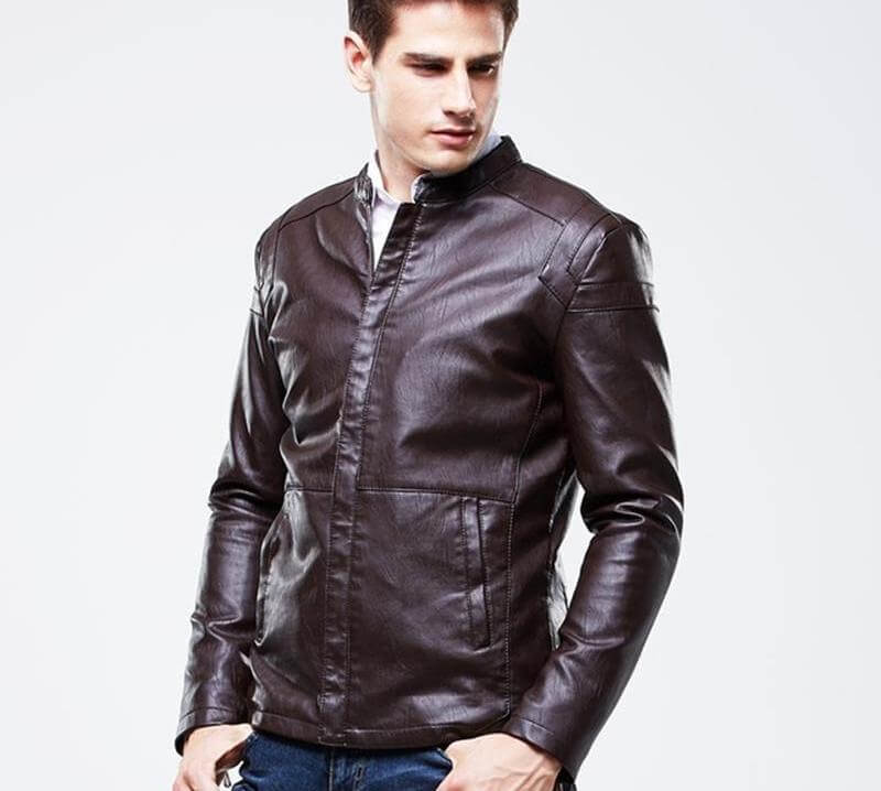 High Quality Luxury  Men's PU Leather Jacket - Image 0