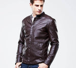 High Quality LuxuryMen's PU Leather Jacket - MaviGadget