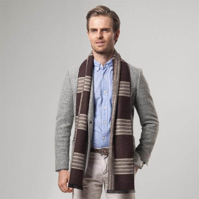 New Striped Cashmere Scarf - Image 2
