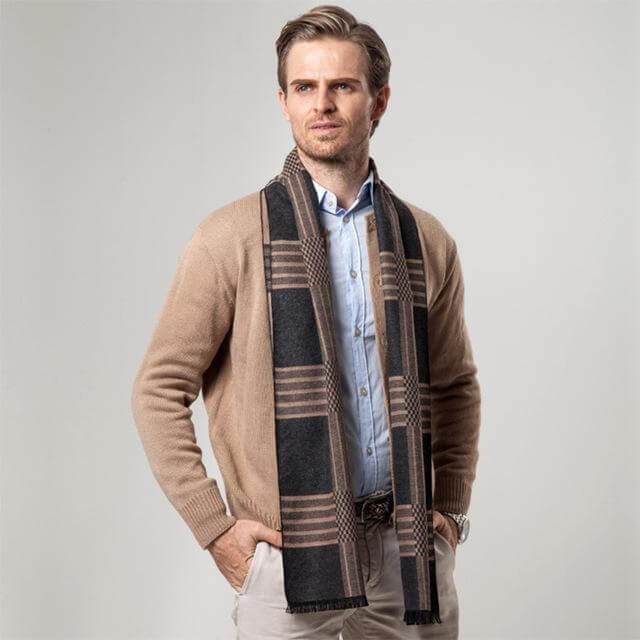 New Striped Cashmere Scarf - Image 0