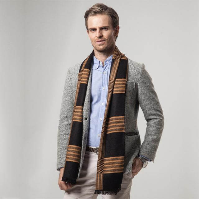 New Striped Cashmere Scarf - Image 4