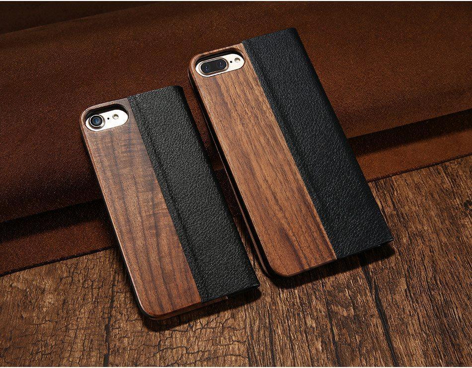 Retro Natural Real Bamboo Wood IPhone Cases