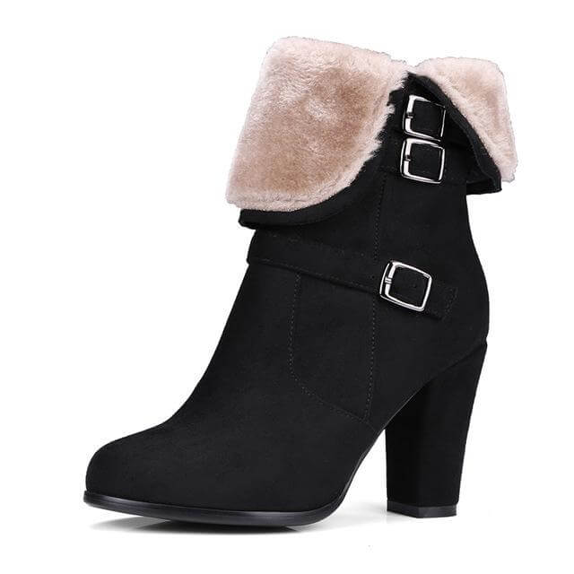 Thick Plush Snow Ankle Boots