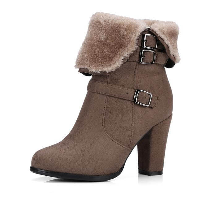 Thick Plush Snow Ankle Boots