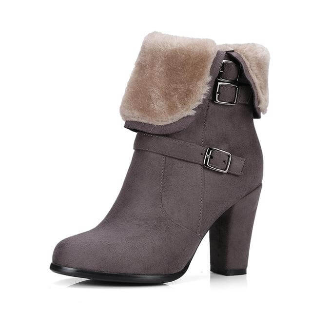 Thick Plush Snow Ankle Boots