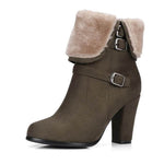 Thick Plush Snow Ankle Boots