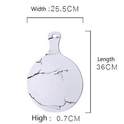 Luxury Ceramic Creative Marble Stripe Large Pizza Plate - Image 6