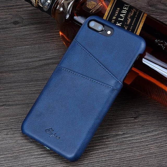 Luxury Leather Wallet Case for Iphone Models - MaviGadget