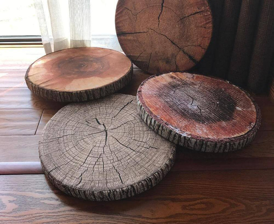 Autumn Creative 3D Pillow Wood Pillow - Image 0