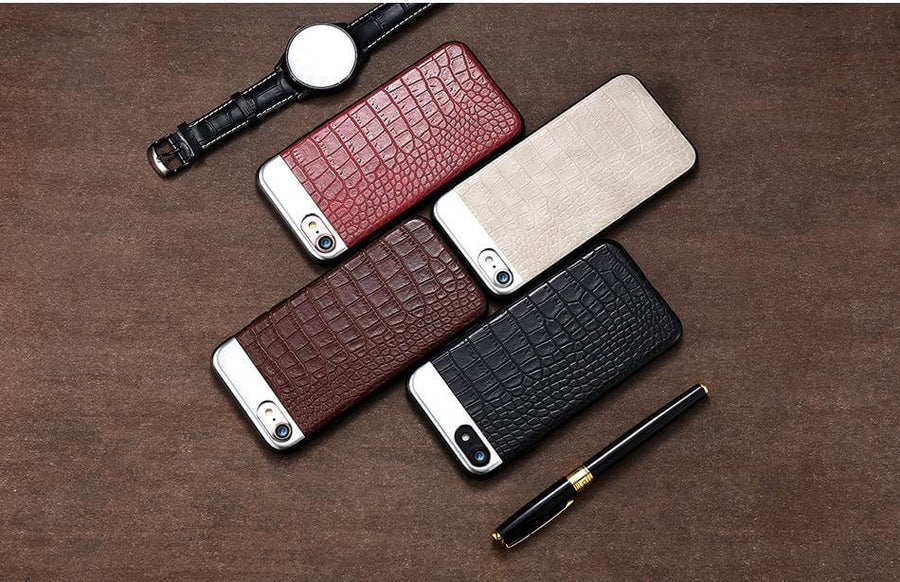 Luxury Protection iPhone 6&7 Case Metal Leather Case - Image 0