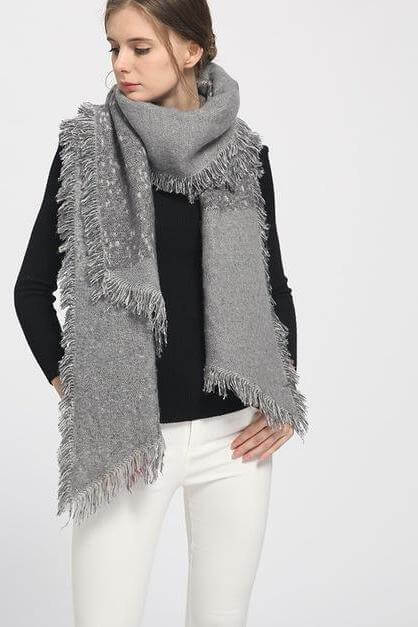 Luxury Women's Shawls Winter Warm Scarf - Image 3