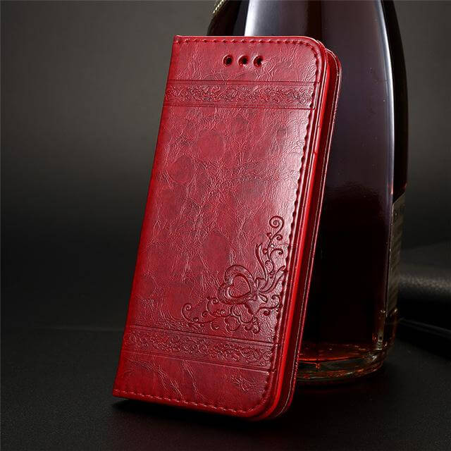 Retro Leather Case For iPhone Models - MaviGadget