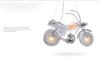 Modern Aluminum Glass Motorcycle Chandelier - MaviGadget