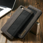 Jeans Leather Flip Wallet Iphone X Case - MaviGadget