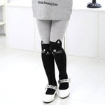 Cartoon Cat Printed Cotton Pantyhose