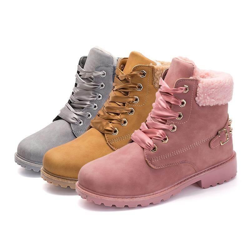 New British Style Lace Up Ankle Boots for Women - Image 4