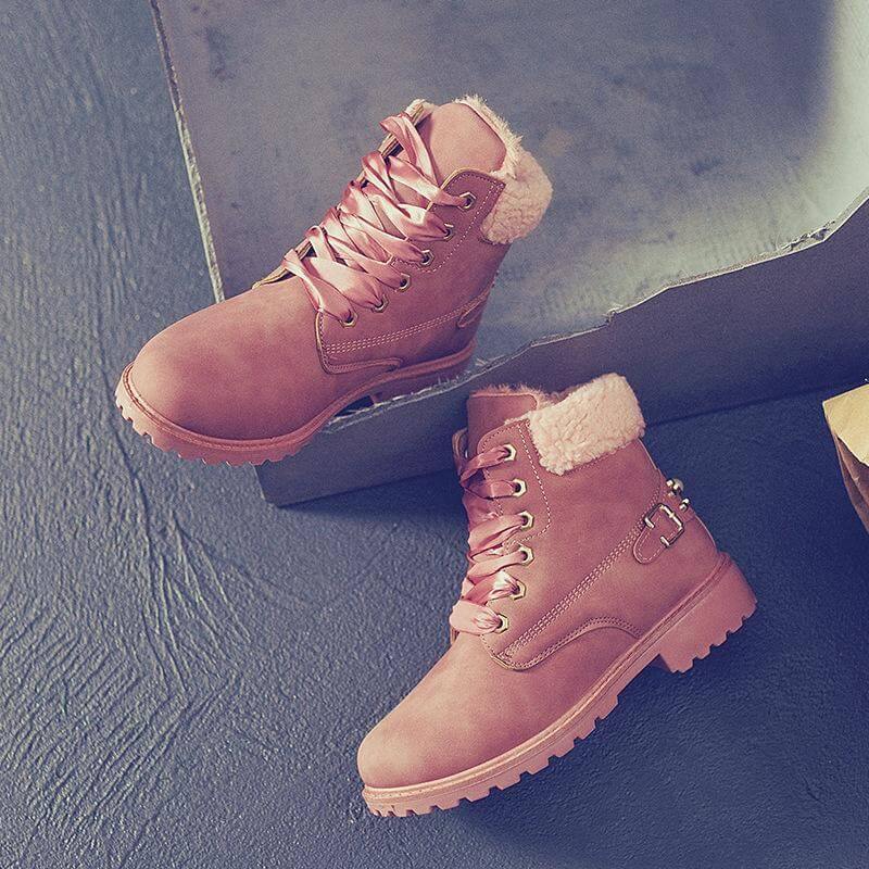 New British Style Lace Up Ankle Boots for Women - Image 10
