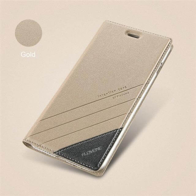 Luxury Flip Card Slot Leather Cases For iPhone X and Other Models - Image 9