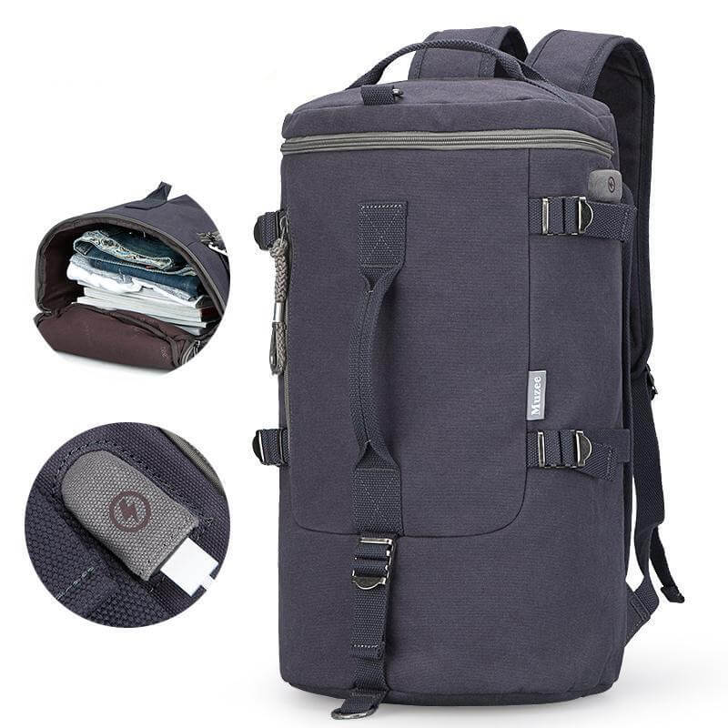 Cylinder package Multifunctional Male Fashion Backpack - Image 2