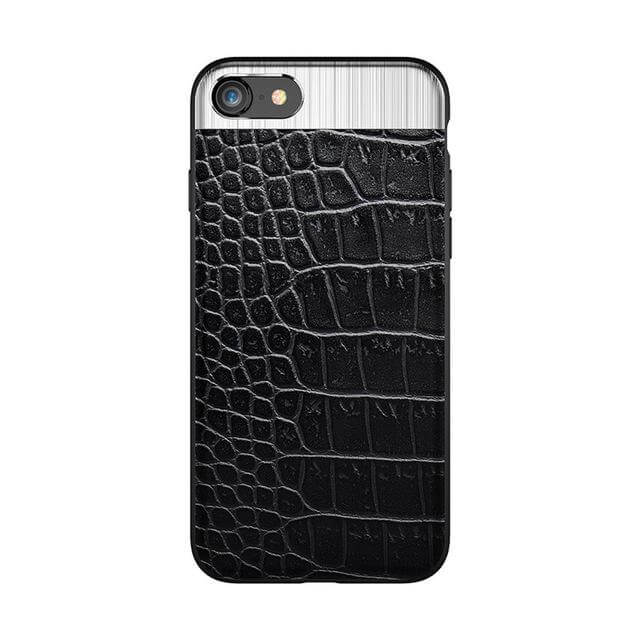 Luxury Protection iPhone 6&7 Case Metal Leather Case - Image 5