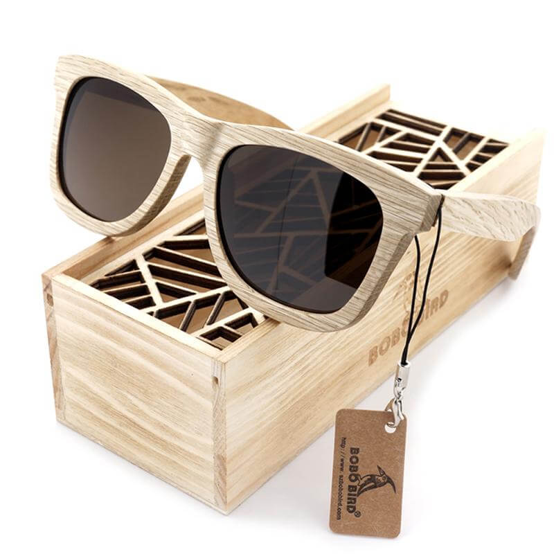 Handmade Wood Wooden Sunglasses - Image 0