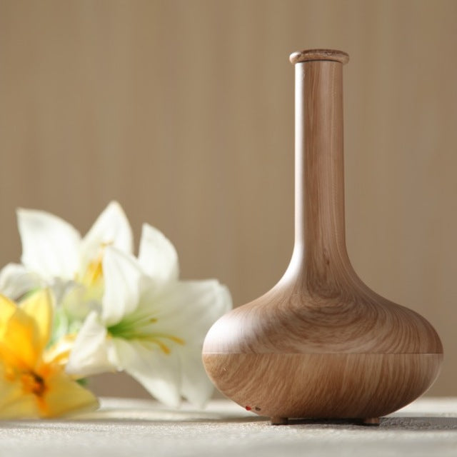 Light Wood 160ml Ultrasonic Mist Maker Air Humidifier - Image 0