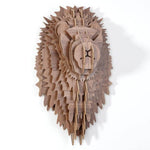 Chinese 3D Wood Lion Head